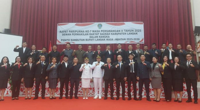 Bupati Karolin Sampaikan Arah Pembangunan Lima Tahun Kedepan di Rapat Paripurna Bersama DPRD Landak