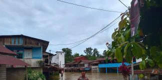 Debit Air Masih Terus Meningkat Kapolsek Kuala Behe Himbau Warga Waspada