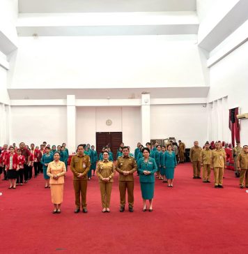 Bupati Karolin Kukuhkan Kepengurusan TP PKK, TP Posyandu dan Dekranasda Landak