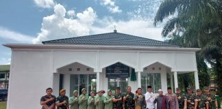 Danrem 121/ABW Resmikan Masjid Al Hudallah Kodim 1210/LDK