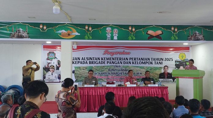 Lampaui Target Nasional, Capaian LTT Padi Sawah Kabupaten Landak Tertinggi di Kalbar