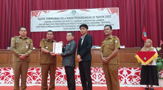 Bupati Landak Sampaikan Laporan Pertanggungjawaban Pelaksanaan APBD TA 2024 ke DPRD
