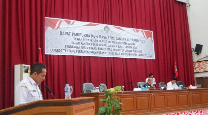 Pemkab dan DPRD Landak Sepakat Lanjutkan Pembahasan Raperda Pertanggungjawaban Pelaksanaan APBD 2024