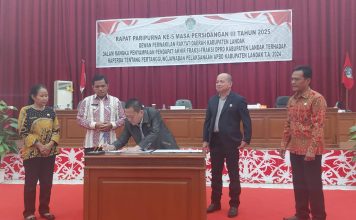 Catatan Fraksi DPRD Landak Terhadap Raperda Pertanggungjawaban APBD 2024