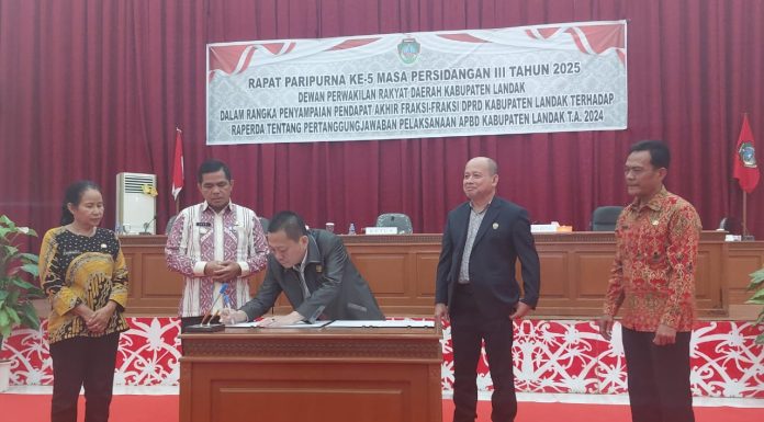 Catatan Fraksi DPRD Landak Terhadap Raperda Pertanggungjawaban APBD 2024