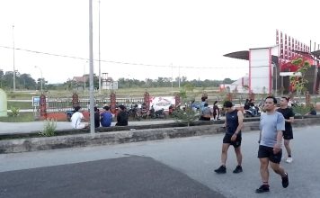 Bupati Karolin Canangkan GOR Patih Gumantar sebagai Kawasan Car Free Day