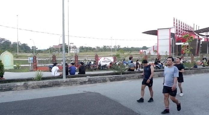 Bupati Karolin Canangkan GOR Patih Gumantar sebagai Kawasan Car Free Day