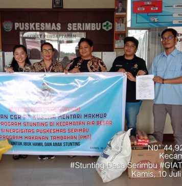 PT. Kusuma Mentari Makmur Salurkan Bantuan CSR untuk Dukung Penanganan Stunting dan Fasilitas Pendidikan di TK Negeri Pembina Serimbu