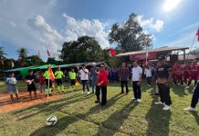 Bupati Karolin Buka Turnamen Pahuman Banteng Cup 2025