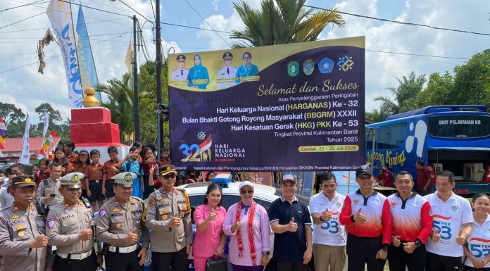 Bangkitkan Semangat Gotong Royong! BBGRM XXII dan Harganas ke-32 Digelar Meriah di Landak