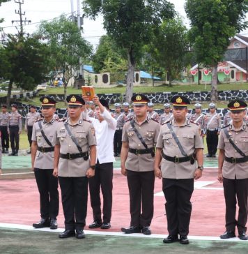 Kapolres Landak Pimpin Sertijab Kasat Lantas dan Kapolsek Jajaran