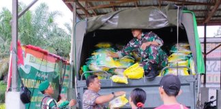 Kodim 1210/LDK Gelar Gerakan Pangan Murah Warga Antusias Serbu Makodim