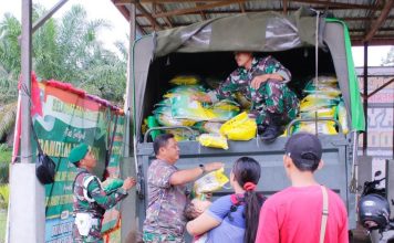 Kodim 1210/LDK Gelar Gerakan Pangan Murah Warga Antusias Serbu Makodim
