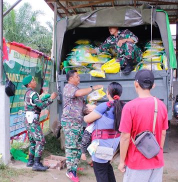 Kodim 1210/LDK Gelar Gerakan Pangan Murah Warga Antusias Serbu Makodim