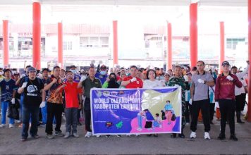 Pelajar hingga Aparat TNI-Polri Turun Bersihkan Pasar di World Cleanup Day