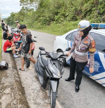 Polisi Bubarkan Balap Liar di GOR Patih Gumantar