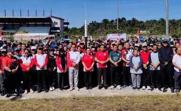 Bupati Karolin Buka Turnamen Voli Antar OPD Meriahkan HUT Ke – 26 Pemkab Landak