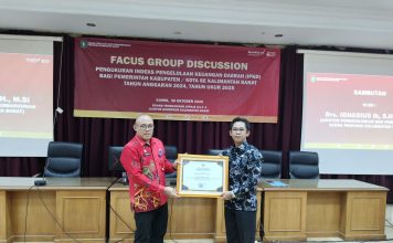 Pemda Landak Terima IPKD Terbaik Kapasitas Fiskal Sedang