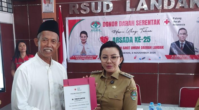 HUT ke-25 Arsada, Bupati Karolin Ajak Masyarakat Ikut Donor Darah