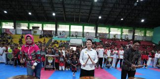 Ketua Umum FORKI Kalbar Karolin, Buka Open Karate Championship Kalbar 2025