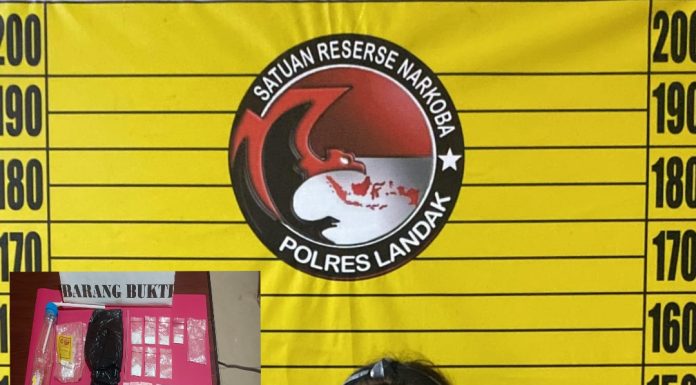 Satresnarkoba Polres Landak Ungkap Kasus Peredaran Sabu, Seorang Perempuan Diamankan di Mandor