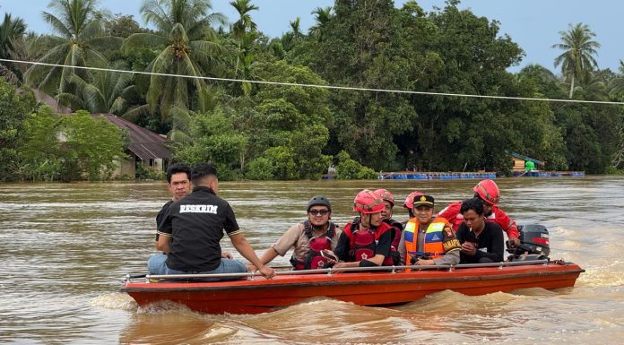 Debit Air Meningkat, Polres Landak Intensifkan Pemantauan Sungai
