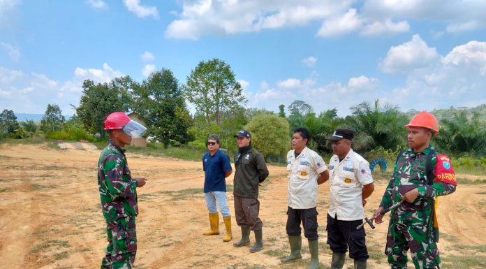 Babinsa dan BKSDA Intensifkan Siaga Karhutla di Hutan Konservasi Air Besar