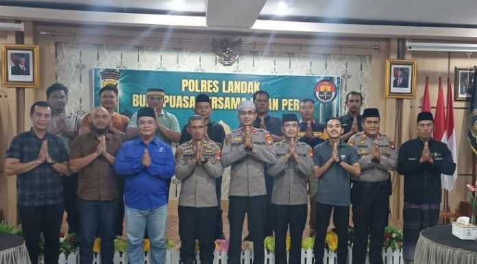 Pererat Sinergi di Bulan Suci, Polres Landak Buka Puasa Bersama Insan Pers dan Anak Yatim