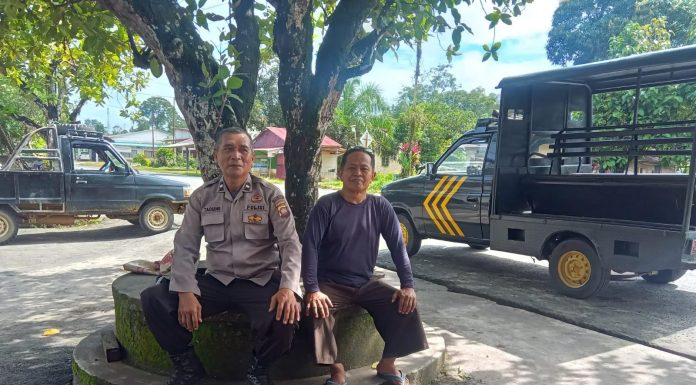 Patroli Humanis Polsek Mandor Jaga Kamtibmas Selama Ramadan