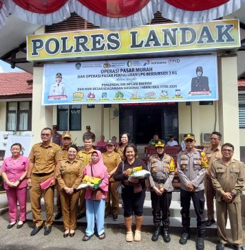 Sinergi Pemkab dan Polres Landak Gelar Pasar Murah, Jaga Stok dan Harga Pangan Jelang Lebaran
