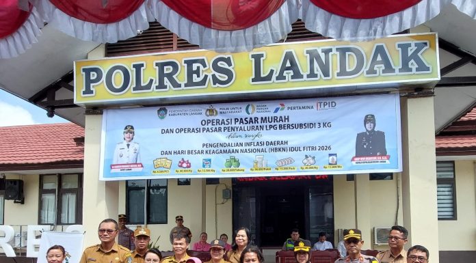 Sinergi Pemkab dan Polres Landak Gelar Pasar Murah, Jaga Stok dan Harga Pangan Jelang Lebaran