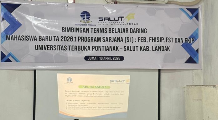 SALUT Landak Gelar Bimbingan Belajar Daring untuk Mahasiswa Baru UT TA 2026.1