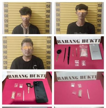 Tiga Pengedar Sabu Ditangkap, Satu Residivis Kembali Diciduk Polisi