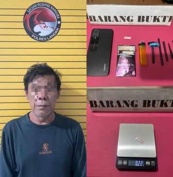Residivis Narkoba Kembali Ditangkap, Polres Landak Amankan Sabu 0,22 Gram di Dalam Rumah Kos