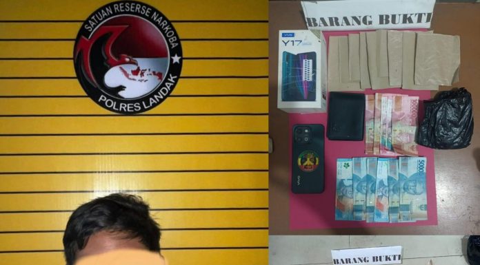 Pengedar Ganja di Ngabang Ditangkap, Dua Rekannya Kabur Saat Penggerebekan