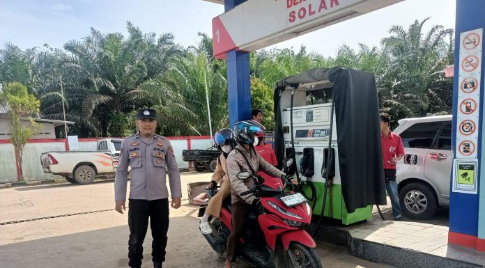Polsek Menjalin Intensif Patroli SPBU, Antisipasi Penyalahgunaan BBM Bersubsidi