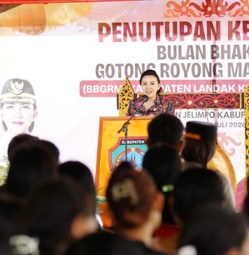 Puncak BBGRM ke-23 Kabupaten Landak, Karolin Tekankan Pentingnya Pendidikan dan Kolaborasi Warga