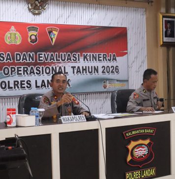 Polres Landak Evaluasi Kinerja Triwulan II 2026, Perkuat Profesionalisme dan Pelayanan Publik