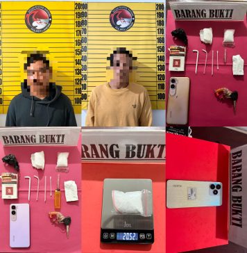 Diduga Transaksi Sabu, Dua Pria di Menyuke Diamankan Polres Landak dengan Barang Bukti 20,52 Gram