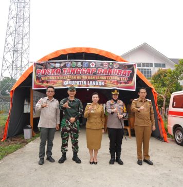 Cek Posko Tanggap Darurat Karhutla, Kapolres Landak Pastikan Kesiapan Penanganan Bencana