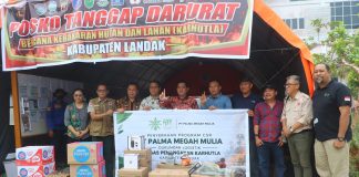 HPI POU Salurkan Perlengkapan dan Logistik untuk Penanganan Karhutla Landak