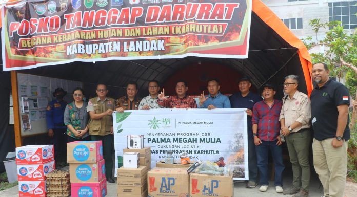 HPI POU Salurkan Perlengkapan dan Logistik untuk Penanganan Karhutla Landak