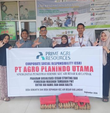 PT APU Salurkan PMT untuk Ibu Hamil dan Balita, Dukung Pencegahan Stunting di Landak