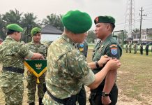40 Prajurit Kodim 1210/Landak Naik Pangkat, Dandim: Ini Amanah dan Tanggung Jawab