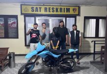 Jatanras Polres Landak Tangkap Terduga Pelaku Curanmor, Motor Diamankan di Sompak