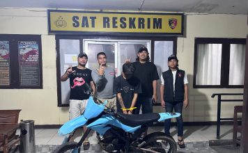 Jatanras Polres Landak Tangkap Terduga Pelaku Curanmor, Motor Diamankan di Sompak