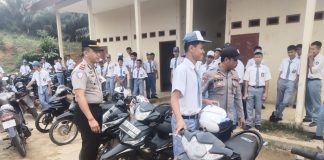 Tertibkan Knalpot Brong, Polsek Menyuke Jaring 16 Motor Siswa